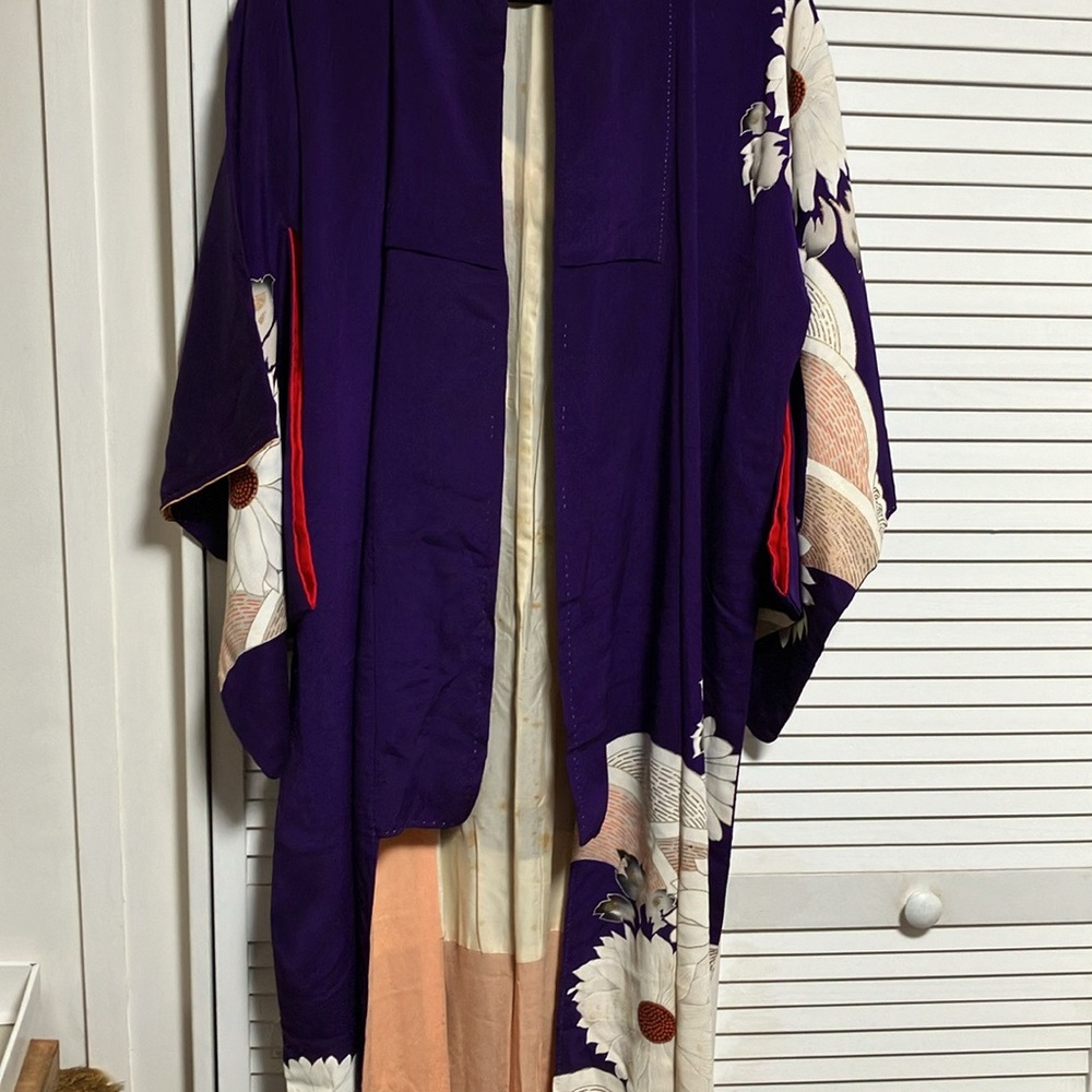 Chic Purple Floral Women's Cape